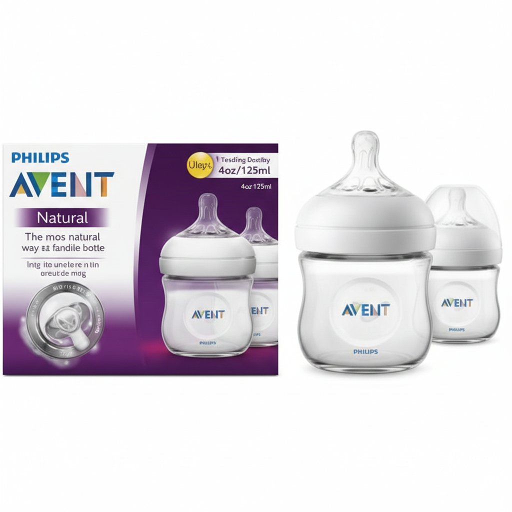 Philips Avent Natural Baby Bottle 125ml Twin Pack (0m+)