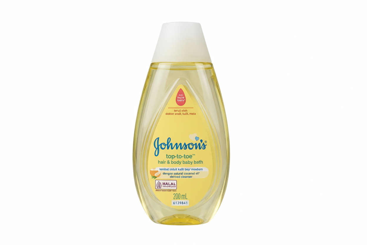Johnson's Top to Toe Hair and Body Baby Bath 200 mL (Indonesia)