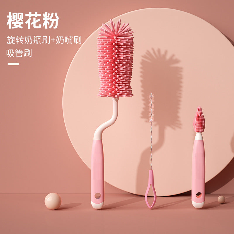 360° Silicone Baby Bottle Cleaning Brush