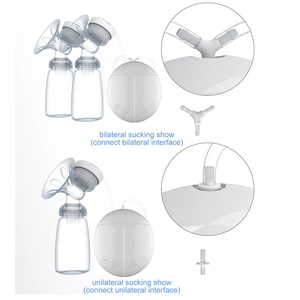 RH228 Intelligent Electric Dual Breast Pump 2-in-1 Massager & Suction