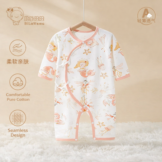 100% Pure Cotton Baby Romper Long Sleeves ( China )