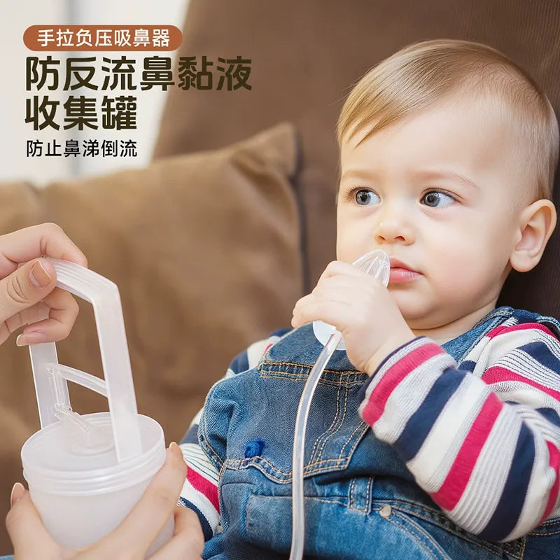 Baby Nasal Aspirator - Manual Nasal Cleaner for Newborns & Infants