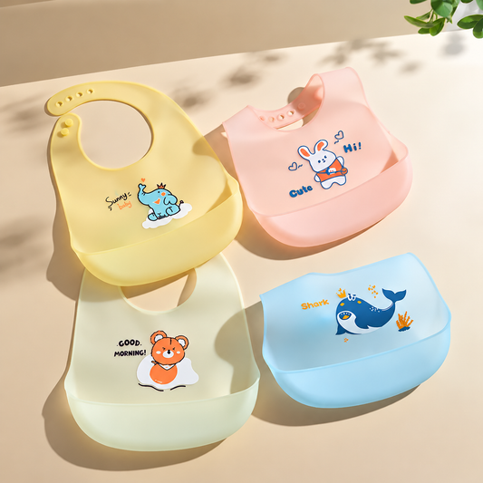 Full Silicone Baby Bibs 2pcs