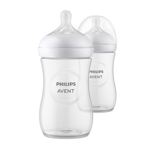 Philips Avent Natural Response Baby Feeding Bottle 260ml 1m+ (Pack of 2)