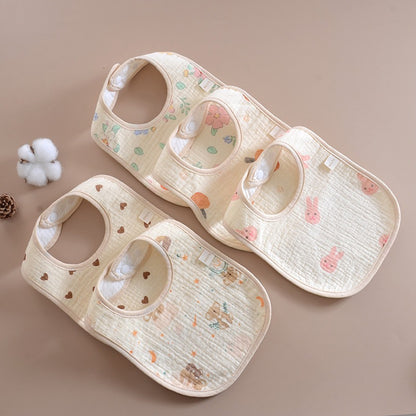 China Imported Pure Cotton Baby Feeding Bib 3 pcs