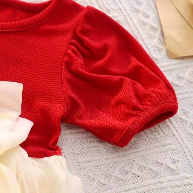 Baby Girl Party Dress with Bow ( China )