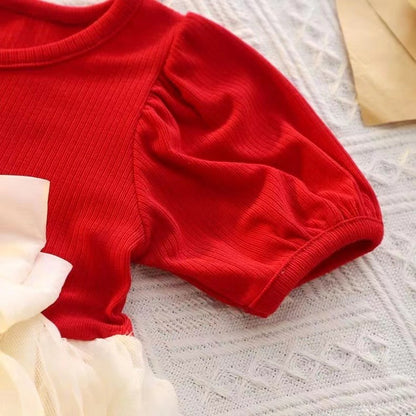 Baby Girl Party Dress with Bow ( China )