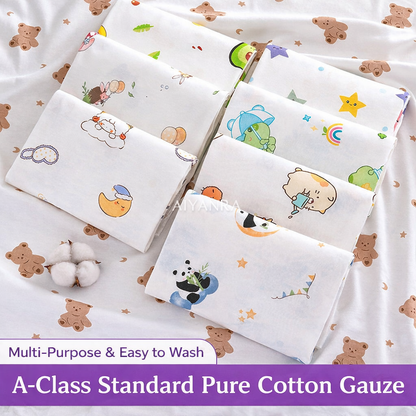 Soft 100% Cotton Baby Swaddle Blanket 83*83 CM— Breathable & Safe for Newborns