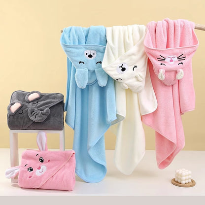 Soft Baby Hooded Bath Towel ( China )
