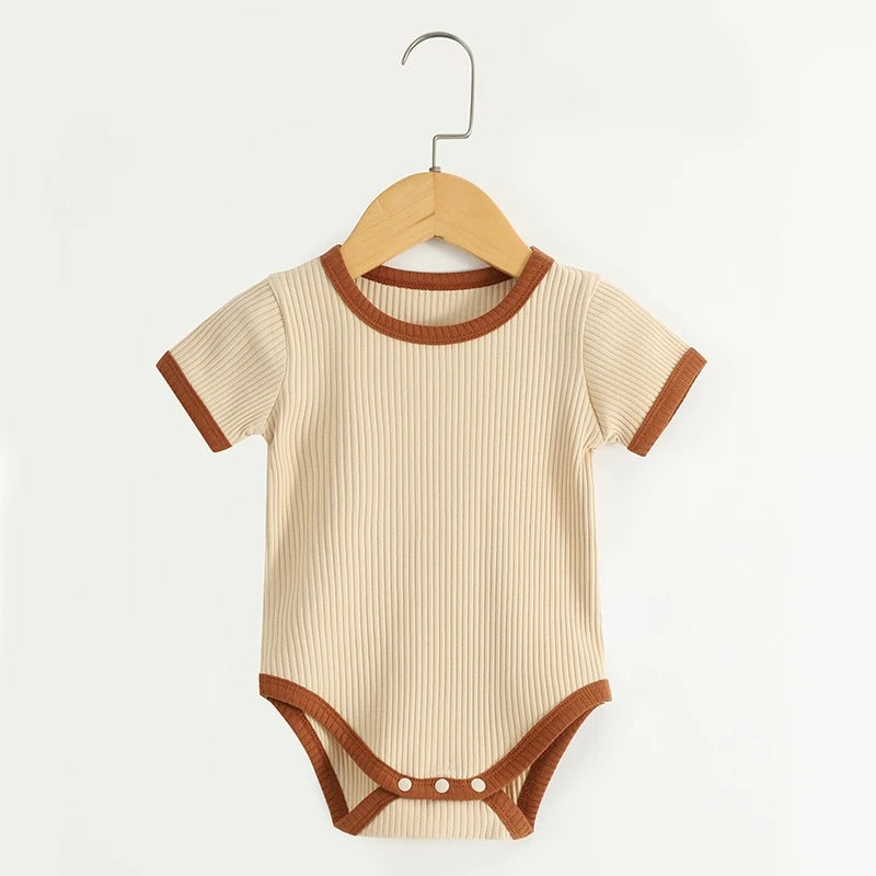 Imported Cotton Baby Romper – Retro Style