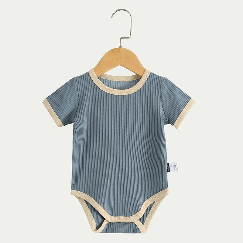 Imported Cotton Baby Romper – Retro Style