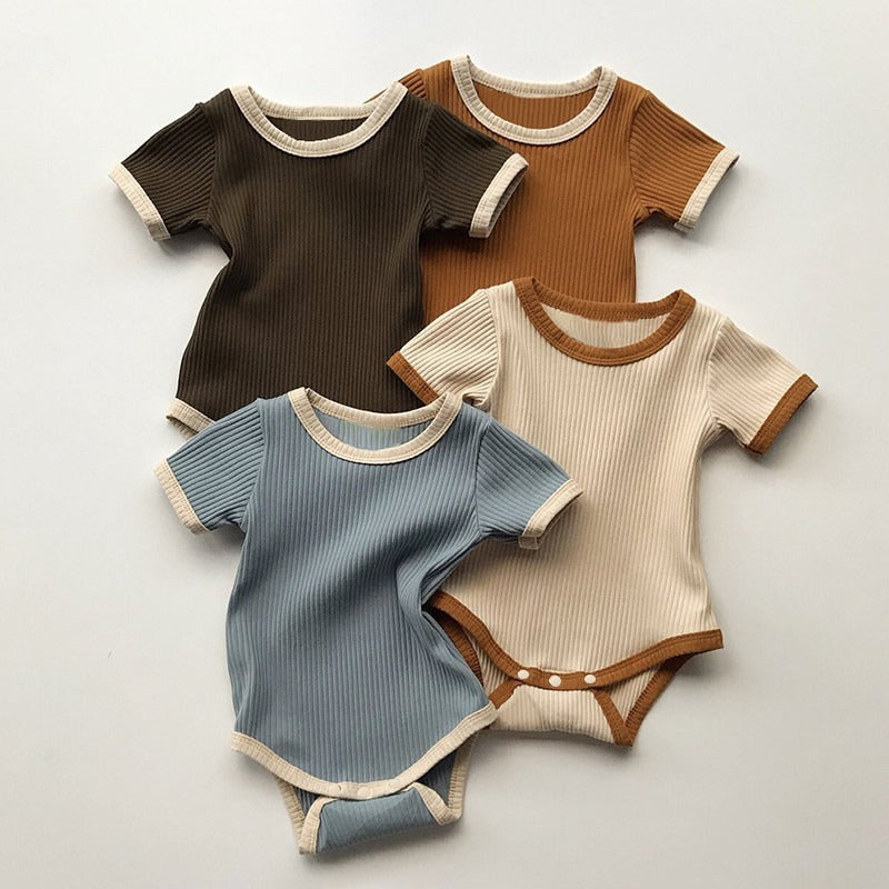 Imported Cotton Baby Romper – Retro Style