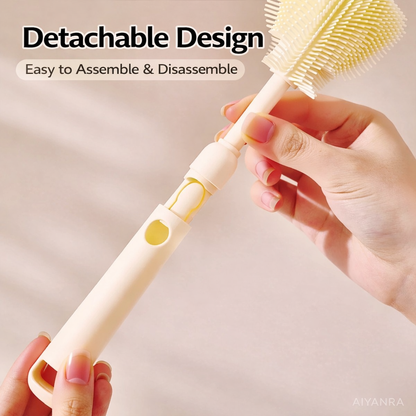 Silicone Baby Bottle Cleaning Brush Set with Storage Box
