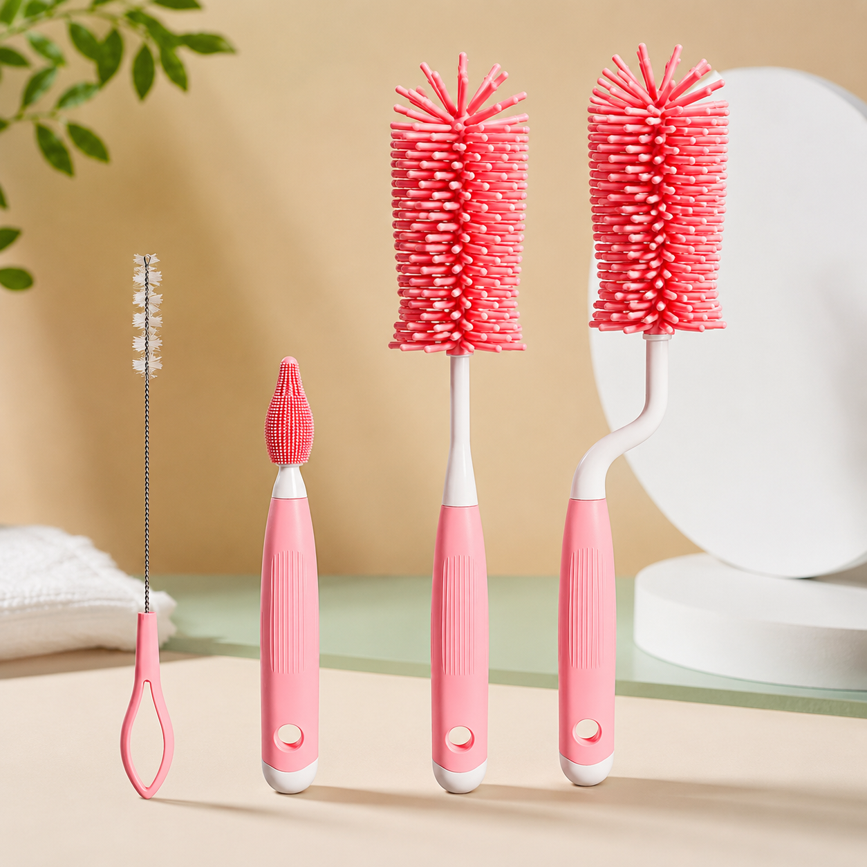 360° Silicone Baby Bottle Cleaning Brush