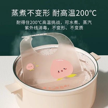 China Imported Ultra-Thin Silicone Baby Feeding Bib