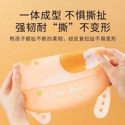 China Imported Ultra-Thin Silicone Baby Feeding Bib