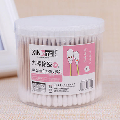 Wooden Baby Cotton Swab (500 Pcs) | Extra Soft Cotton Bud for Newborn Care