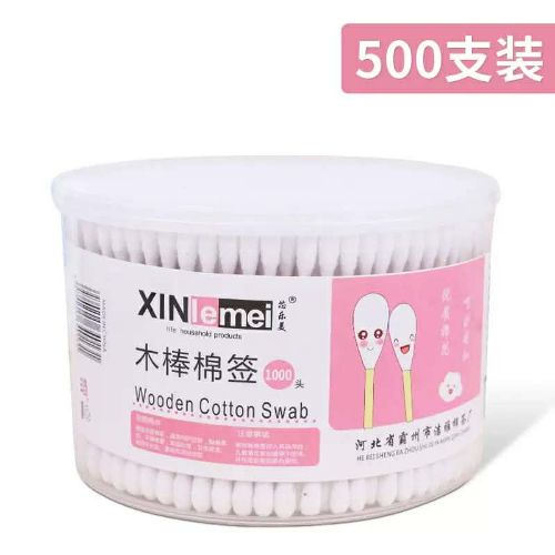 Wooden Baby Cotton Swab (500 Pcs) | Extra Soft Cotton Bud for Newborn Care