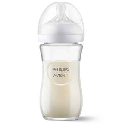 Philips Avent Natural Response Glass Baby Bottle 240 ml -  1m+