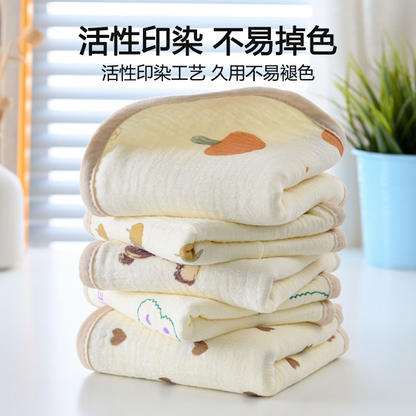 Pure Cotton Baby Washcloth / Bath Towel 25×50cm 5pcs (China)