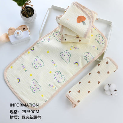 Pure Cotton Baby Washcloth / Bath Towel 25×50cm 5pcs (China)