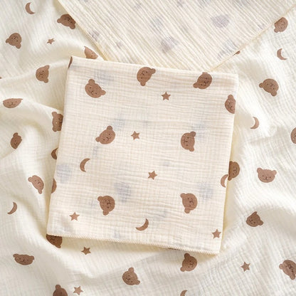 China Imported Soft 2-layer Cotton Baby Gauze Bath Towel 1pcs