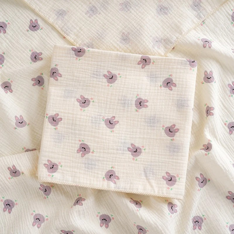 China Imported Soft 2-layer Cotton Baby Gauze Bath Towel 1pcs