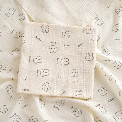 China Imported Soft 2-layer Cotton Baby Gauze Bath Towel 1pcs