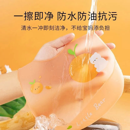China Imported Ultra-Thin Silicone Baby Feeding Bib
