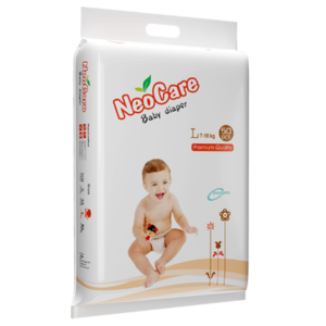 Neocare Premium BELT Baby Diaper L (7-18Kg) - 50pcs