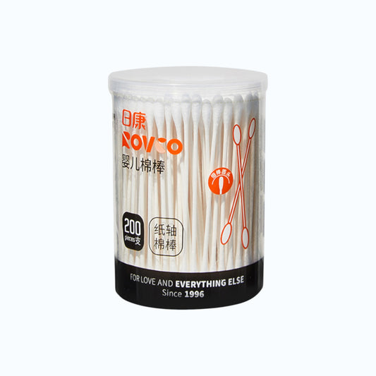 Rovco Baby cotton swab double head 200 pcs for newborn care